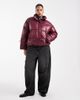 Noisy May Curve Noisy May Curve shiny puffer in burgundy-Red - 4