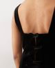 Noisy May Noisy May 90s mini dress with bow back detail in black velvet - 3
