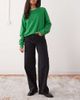 Noisy May Noisy May Alexa mid rise wide leg jeans in black denim - 1