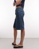 Noisy May Noisy May baggy denim shorts with seam detail in mid blue - 2
