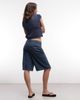 Noisy May Noisy May baggy denim shorts with seam detail in mid blue - 4