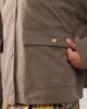 Noisy May Noisy May barn jacket with faux leather collar detail in brown - 4