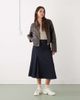 Noisy May Noisy May boxy faux leather jacket in brown with contrast detail - 3