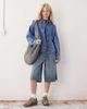 Noisy May Noisy May boxy fit denim jacket in mid blue denim - 3