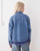 Noisy May Noisy May boxy fit denim jacket in mid blue denim - 4