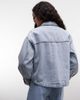Noisy May Noisy May boxy jacket in light blue denim - 3