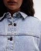 Noisy May Noisy May boxy jacket in light blue denim - 4