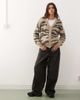 Noisy May Noisy May brushed knit zebra cardigan in beige and gray-Neutral - 4