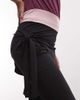 Noisy May Noisy May capri pants with scarf detail in black - 2