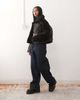 Noisy May Noisy May collar detail quilted short coat with teddy insert in black - 2