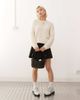 Noisy May Noisy May crew neck fluffy knit sweater in cream-White - 3