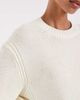 Noisy May Noisy May crew neck knit sweater in cream-White - 2