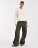 Noisy May Noisy May crew neck knit sweater in cream-White - 3