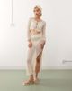 Noisy May Noisy May crochet tie front top in beige - part of a set-Neutral - 2
