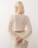 Noisy May Noisy May crochet tie front top in beige - part of a set-Neutral - 3