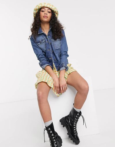 Noisy May Noisy May denim jacket in blue