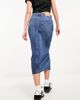Noisy May Noisy May denim midi skirt in mid blue - 2