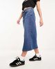 Noisy May Noisy May denim midi skirt in mid blue - 3