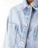 Noisy May Noisy May denim shacket in light-blue wash - 3