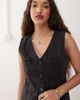 Noisy May Noisy May denim vest mini dress in washed black - 4