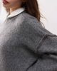 Noisy May Noisy May exposed seam detail sweater in gray - 3