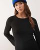 Noisy May Noisy May flare sleeve knit mini dress in black - 2
