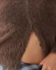 Noisy May Noisy May fluffy cardigan in chocolate-Brown - 4