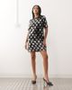 Noisy May Noisy May heart detail sequin T-shirt dress in black - 1