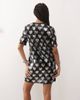 Noisy May Noisy May heart detail sequin T-shirt dress in black - 4