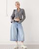 Noisy May Noisy May high neck full zip up cardigan in medium gray - 2