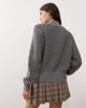 Noisy May Noisy May high neck knit sweater in medium gray - 4