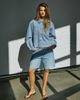 Noisy May Noisy May high rise baggy denim shorts in light wash blue - 1