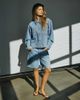 Noisy May Noisy May high rise baggy denim shorts in light wash blue - 3