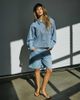 Noisy May Noisy May high rise baggy denim shorts in light wash blue - 4