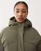 Noisy May Noisy May hooded puffer jacket in khaki-Green - 3