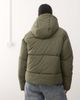 Noisy May Noisy May hooded puffer jacket in khaki-Green - 4