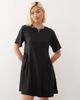 Noisy May Noisy May jersey drop waist with full skirt mini dress in black - 1