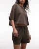 Noisy May Noisy May jersey shorts in washed brown - part of a set - 1