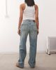 Noisy May Noisy May Josie high waist baggy jeans in blue tint - 2