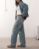 Noisy May Noisy May Josie high waist baggy jeans in blue tint - 3