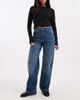 Noisy May Noisy May Josie high waist baggy jeans in mid blue denim - 1