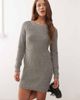Noisy May Noisy May knit mini sweater dress in gray - 4
