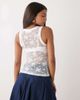 Noisy May Noisy May lace tank top in white - 3