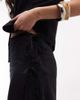 Noisy May Noisy May linen mix wrap around tie side mini skirt in black - part of a set - 3