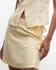Noisy May Noisy May linen mix wrap around tie side mini skirt in buttermilk - part of a set-Yellow - 3