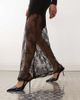 Noisy May Noisy May long sleeve maxi dress with lace fishtail in black - 2