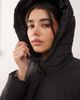 Noisy May Noisy May longline puffer coat with hood in black - 3