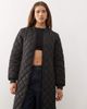 Noisy May Noisy May longline quilted jacket in black - 2