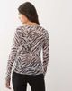 Noisy May Noisy May mesh top in black zebra - 4