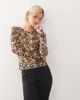 Noisy May Noisy May mesh top in leopard-Black - 1